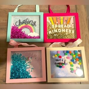 🥳BOGO! (4) Magic Themed Wall Art Hanging Pictures w Craft Mats | Teen | 5”x6”